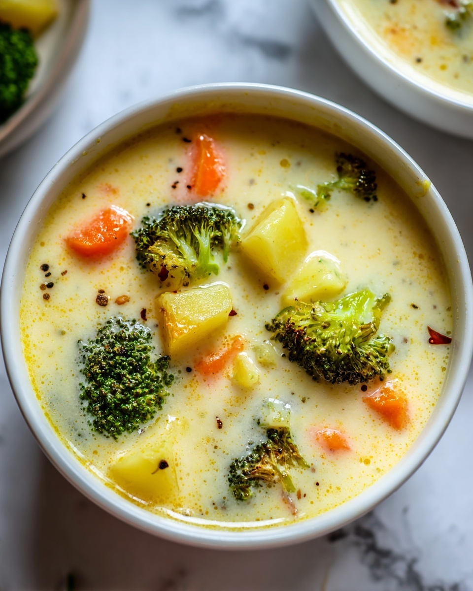 Cheesy Vegetable Soup Recipe - Recipe Image