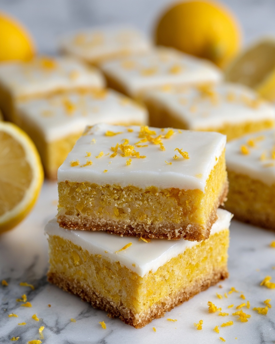 Fudgy Lemon Brownies Recipe - Recipe Image
