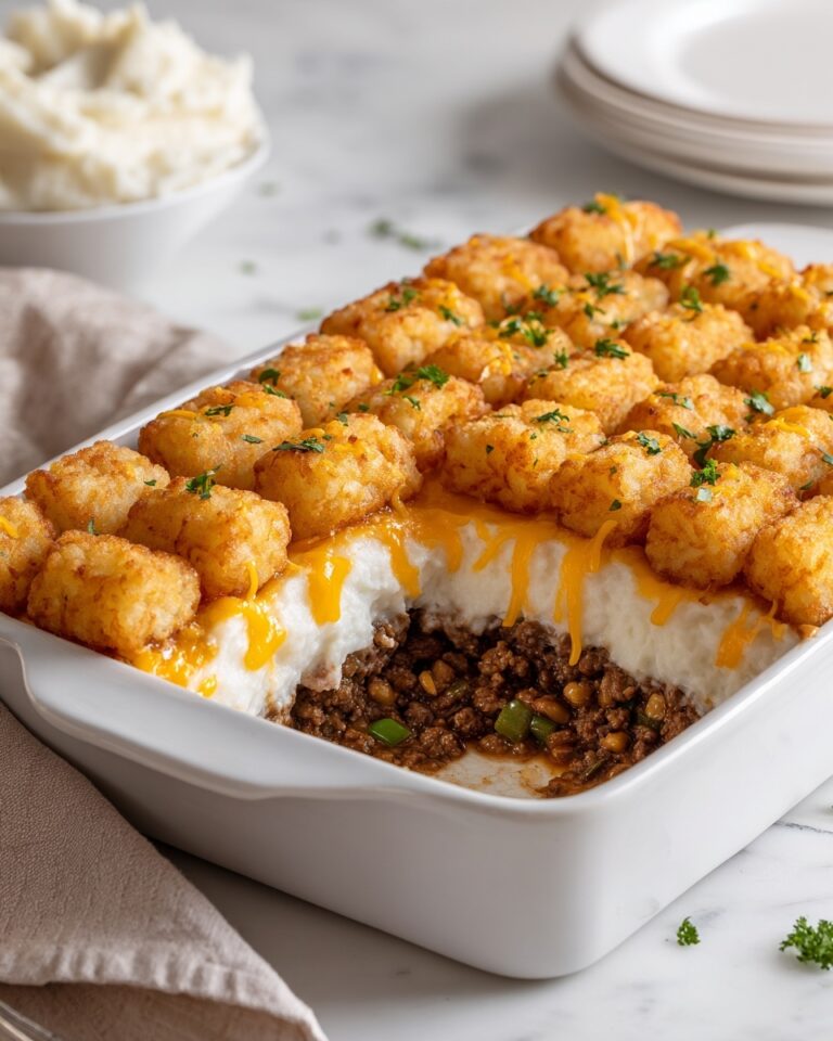 Shepherd’s Pie Tater Tot Casserole Recipe