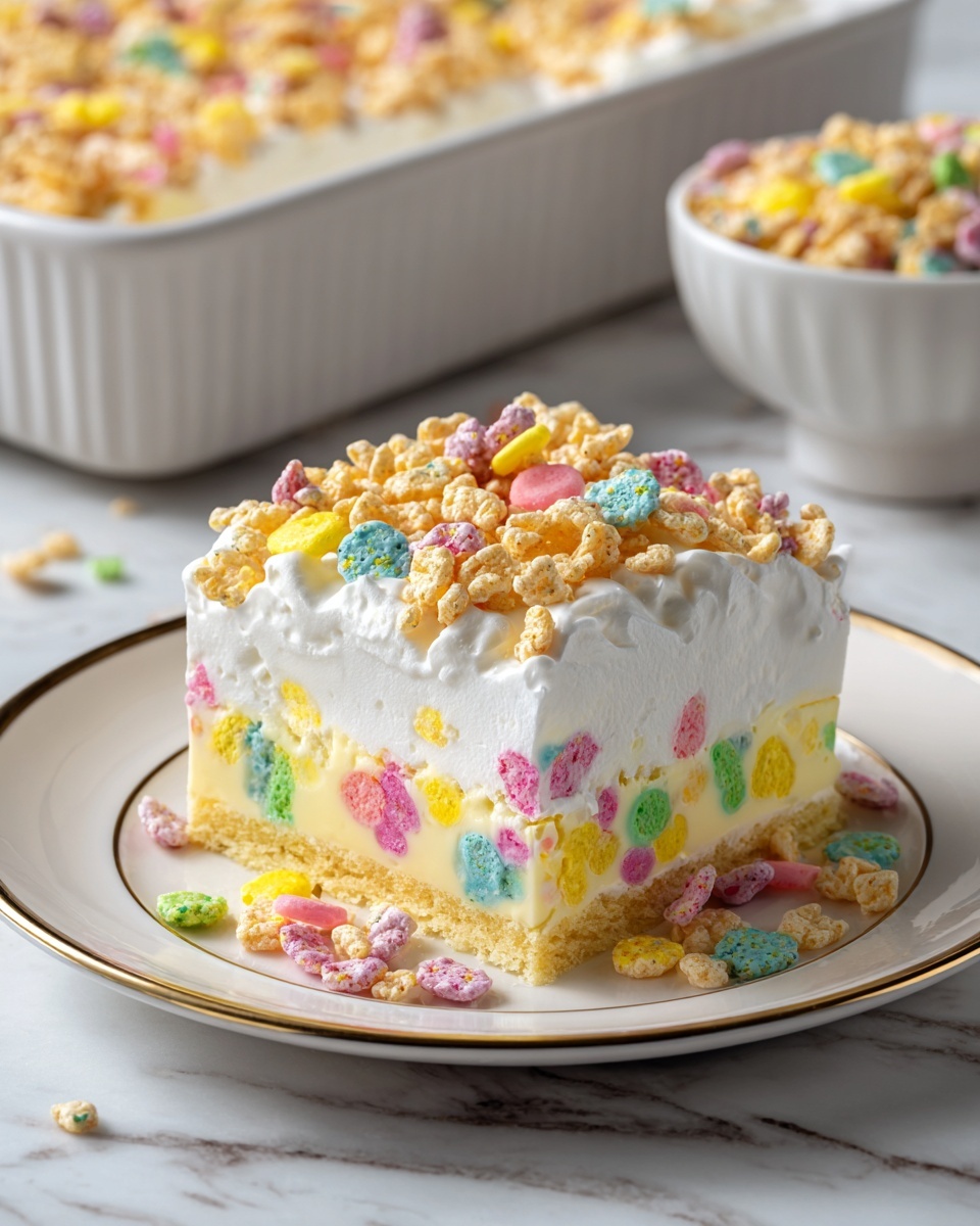 Cereal Milk Poke Cake Recipe - Recipe Image