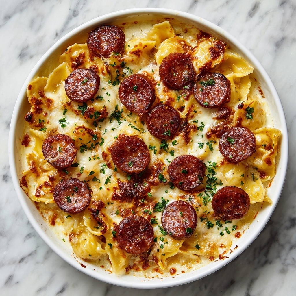 Crock Pot Pierogi Casserole with Kielbasa Recipe - Recipe Image