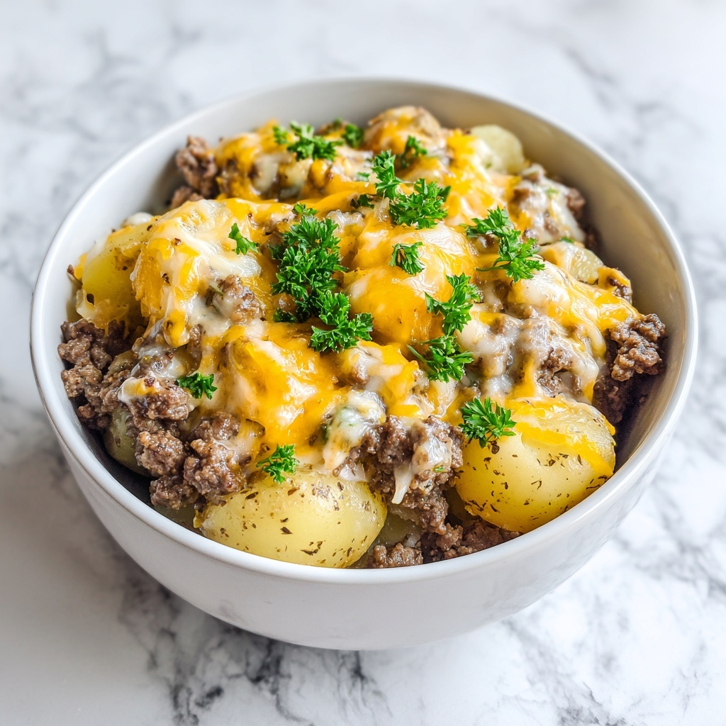 Cheesy Taco Potato Casserole Recipe - Recipe Image