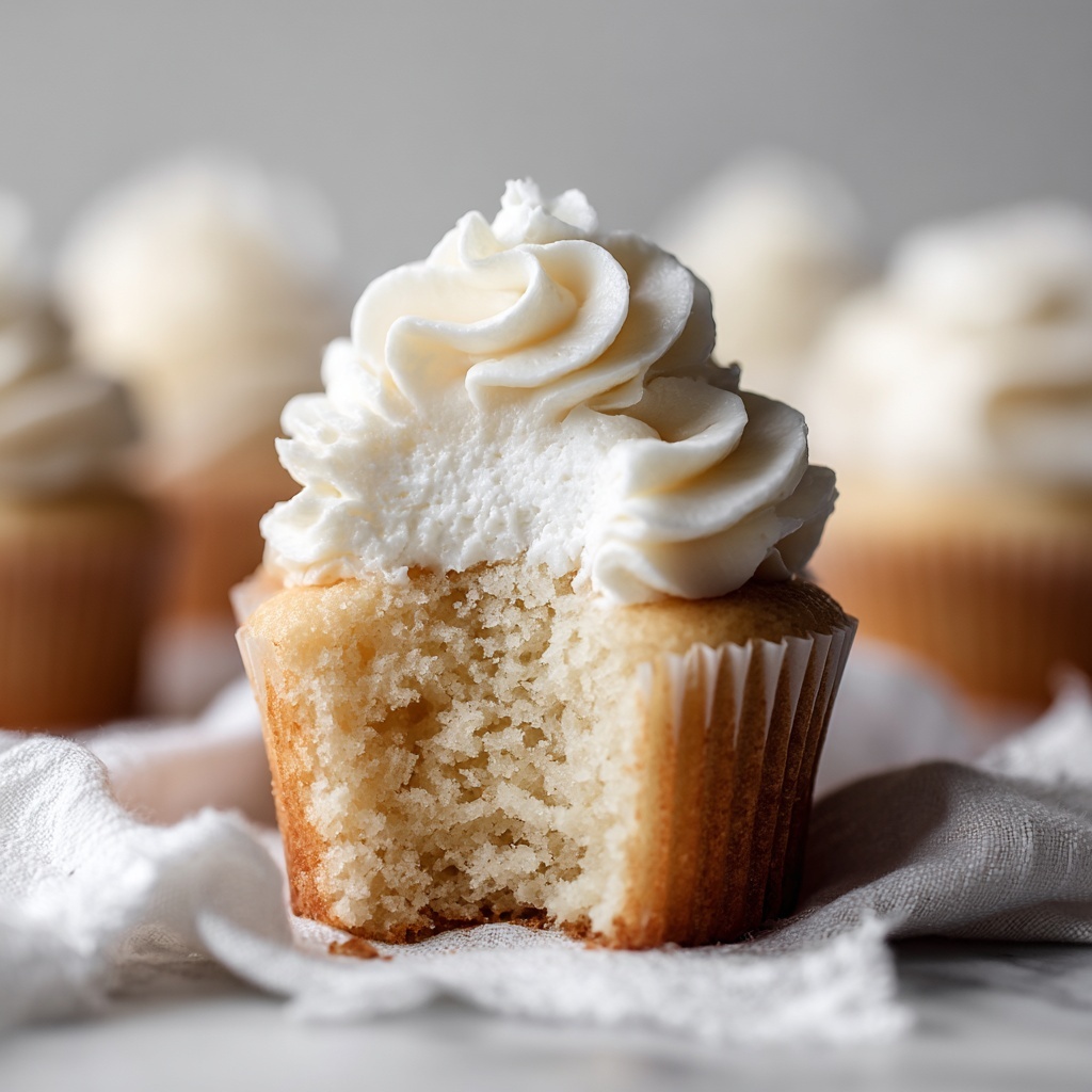 Vanilla Cupcakes with Buttercream Frosting Recipe - Recipe Image