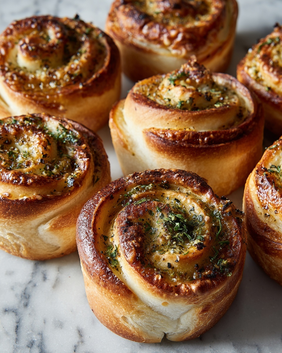 Garlic Bread Roll-Ups Recipe - Recipe Image