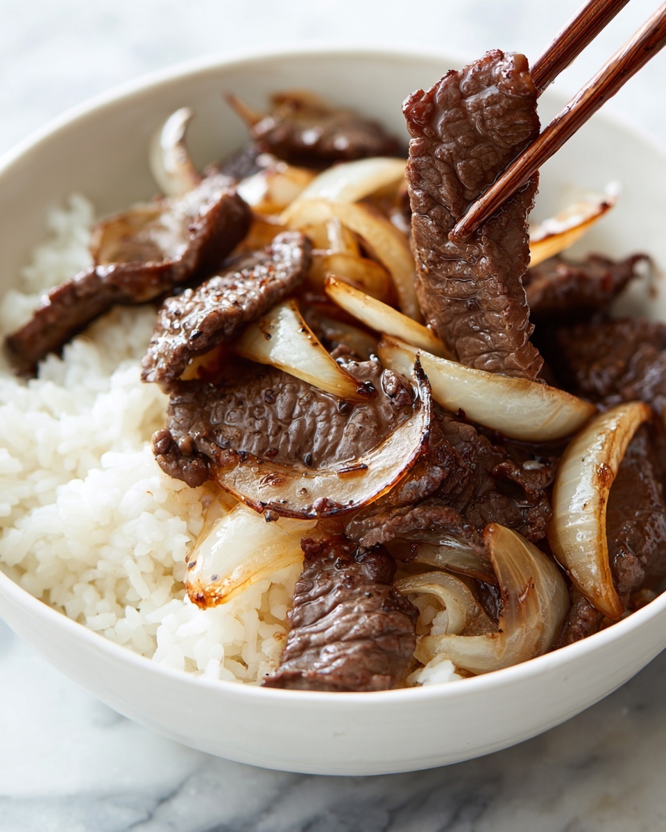 Beef Onion Stir-fry Recipe - Recipe Image