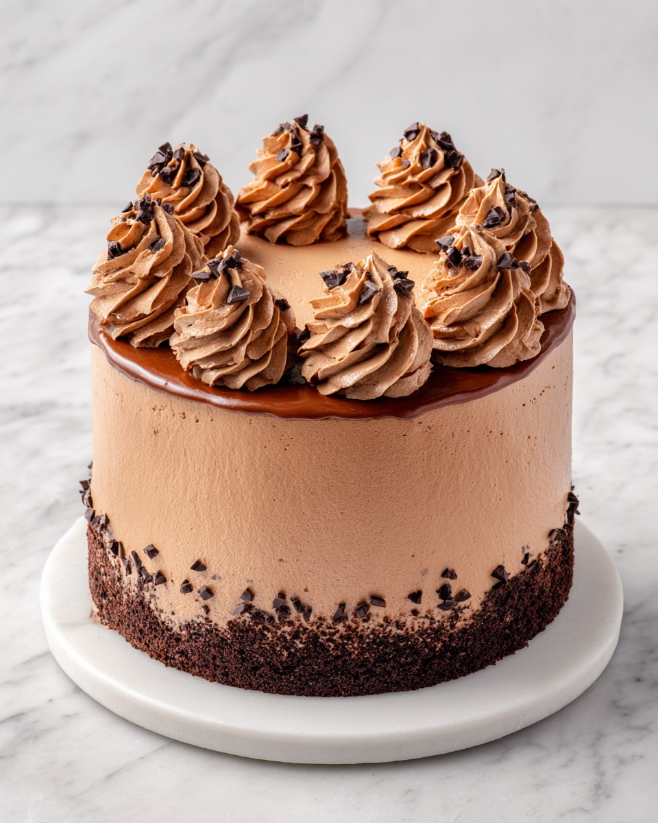 Espresso Infused Mocha Poke Cake Recipe - Recipe Image