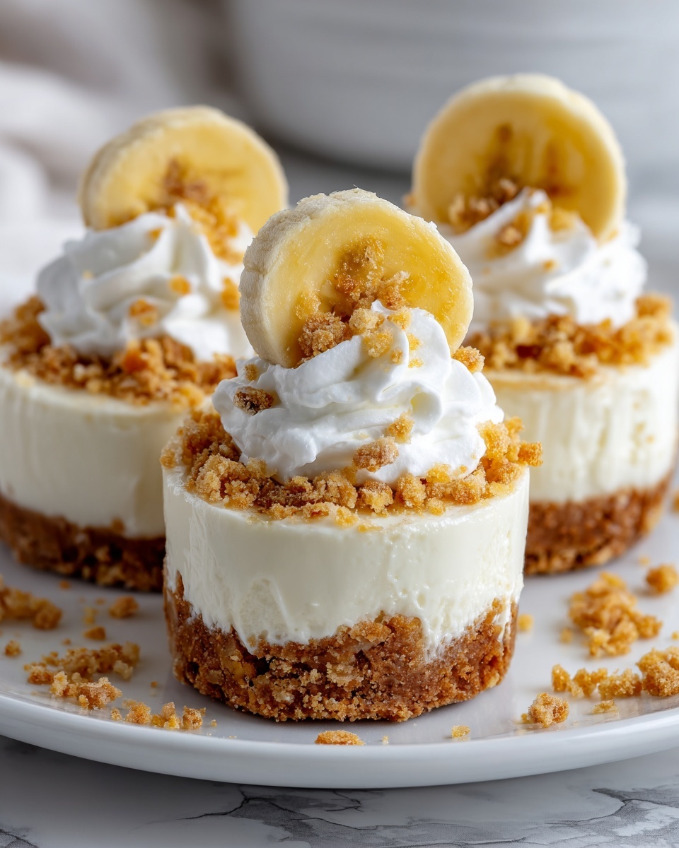 Mini Banana Pudding Cheesecakes Recipe - Recipe Image
