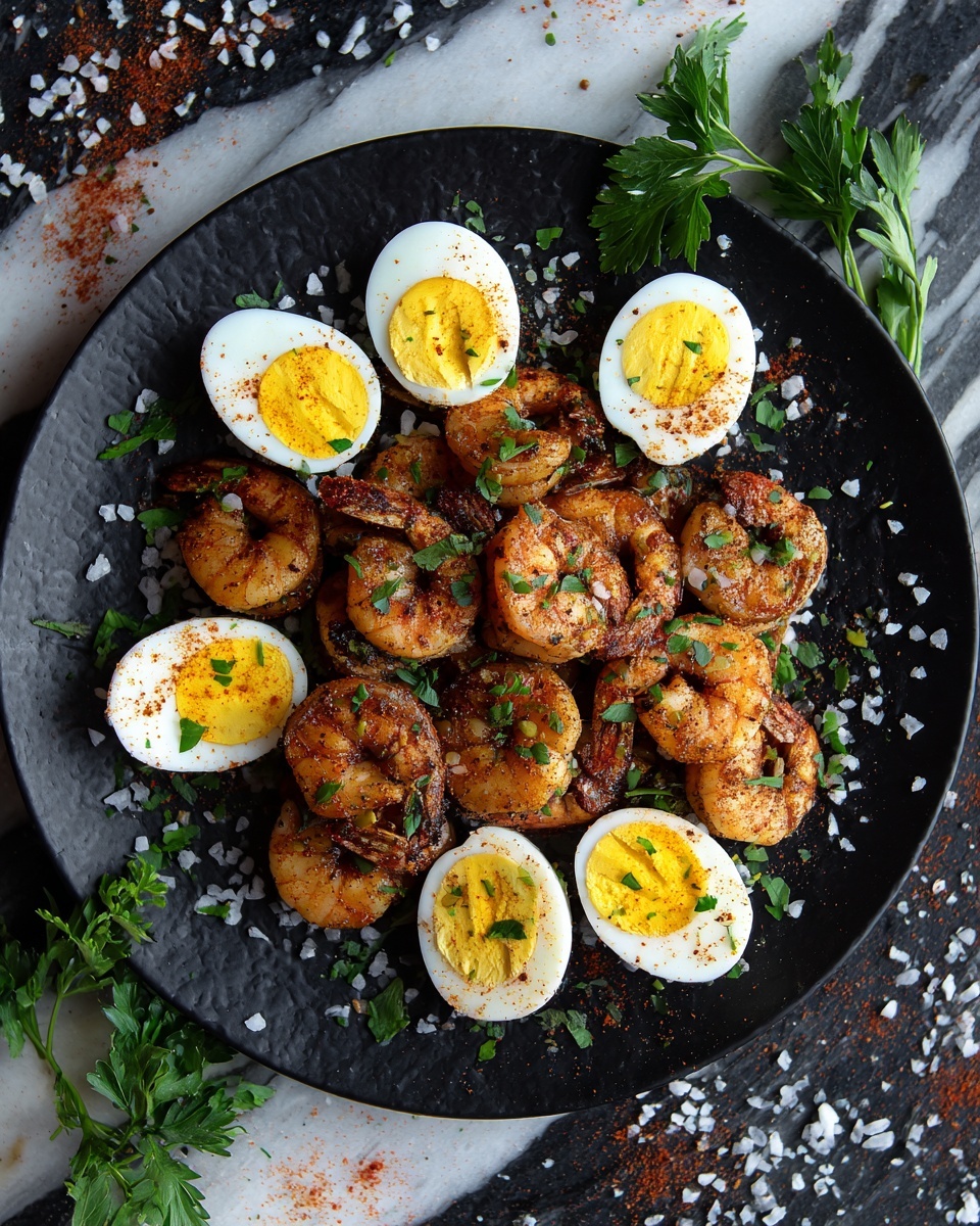 Cajun Shrimp Deviled Eggs Recipe - Recipe Image