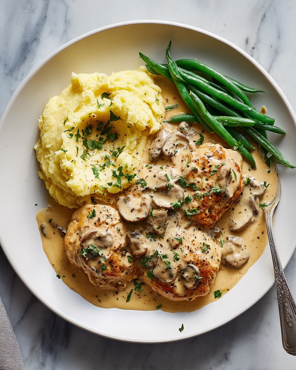 Creamy Garlic Chicken Recipe - Recipe Image