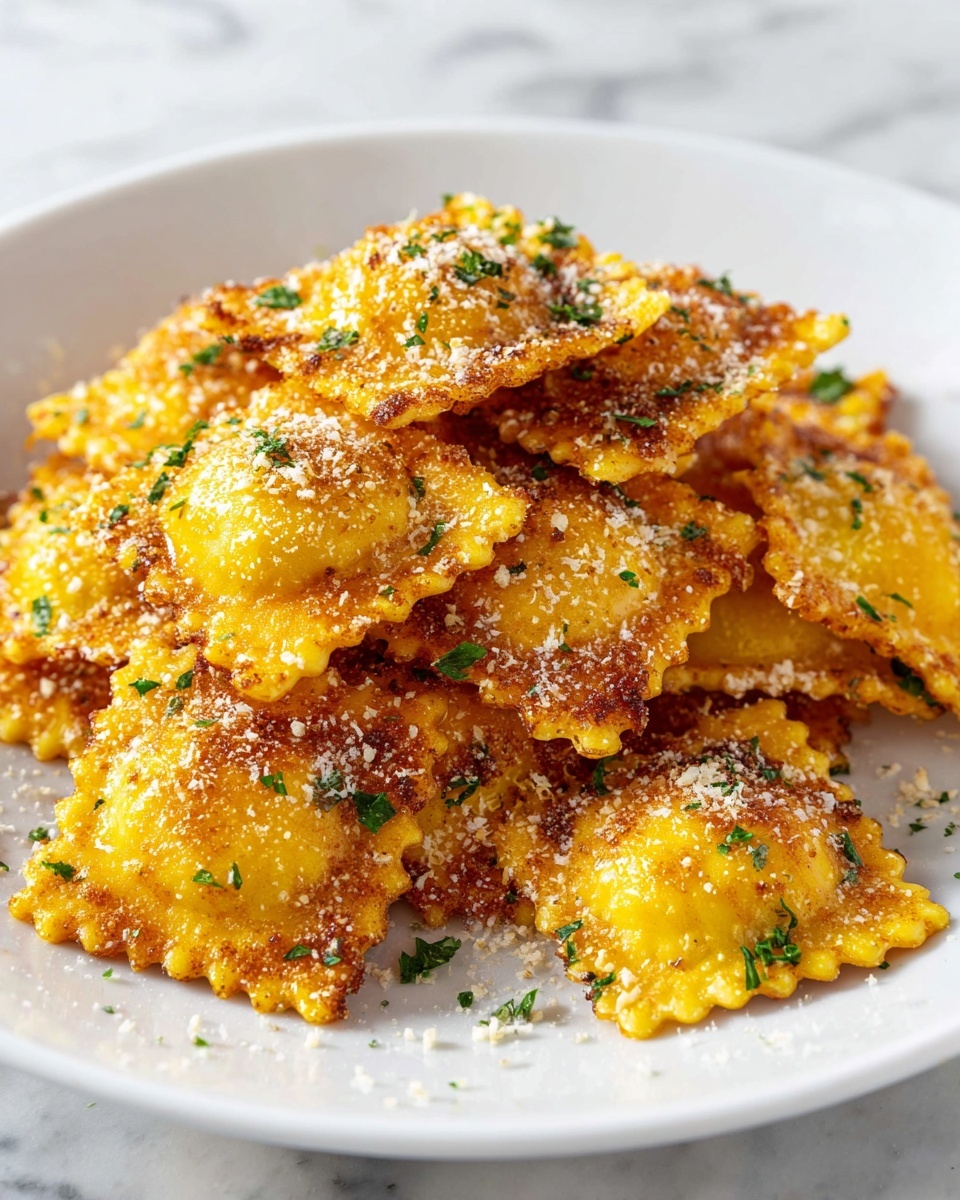 Crispy Air Fryer Million Dollar Ravioli Bites Recipe - Recipe Image