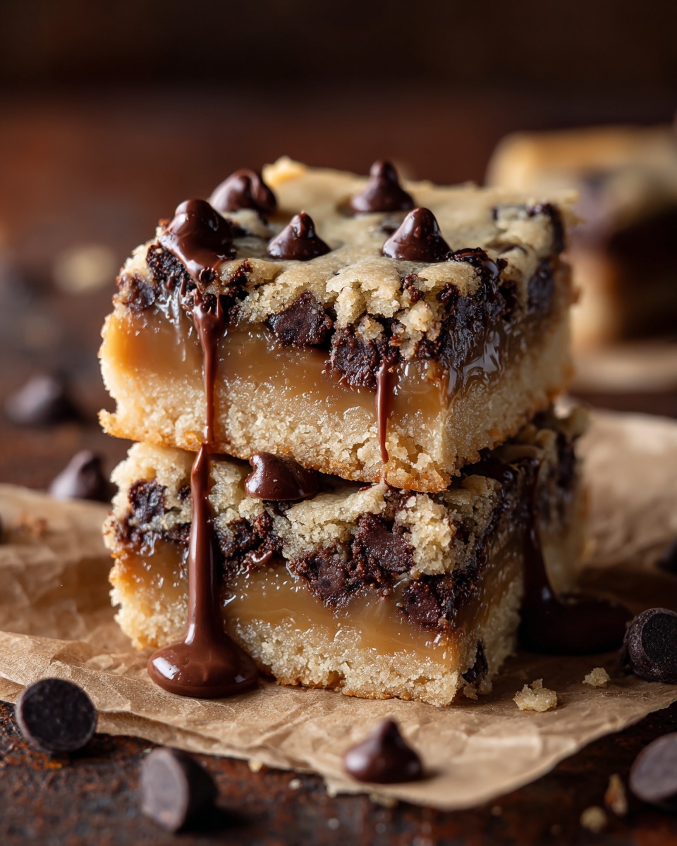 Chocolate Chip Caramel Bars Recipe - Recipe Image