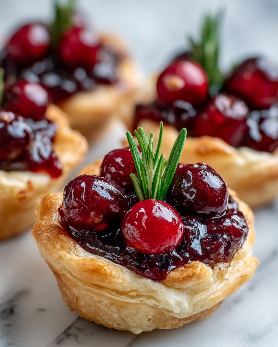 Cranberry Brie Phyllo Cups Recipe - Recipe Image