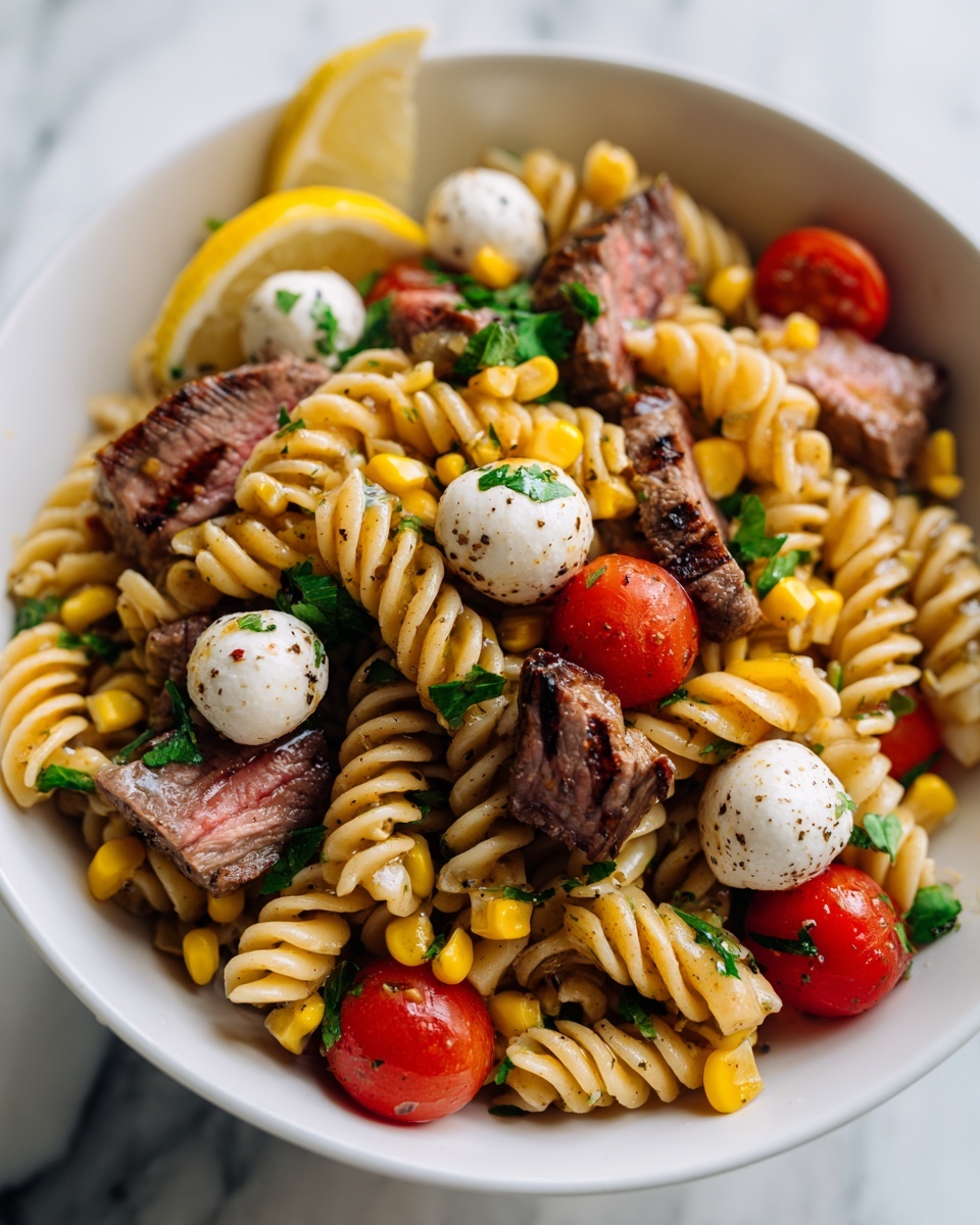 Chimichurri Steak Pasta Salad Recipe - Recipe Image