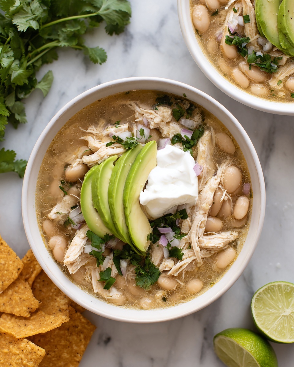 Slow Cooker White Chicken Chili Recipe - Recipe Image