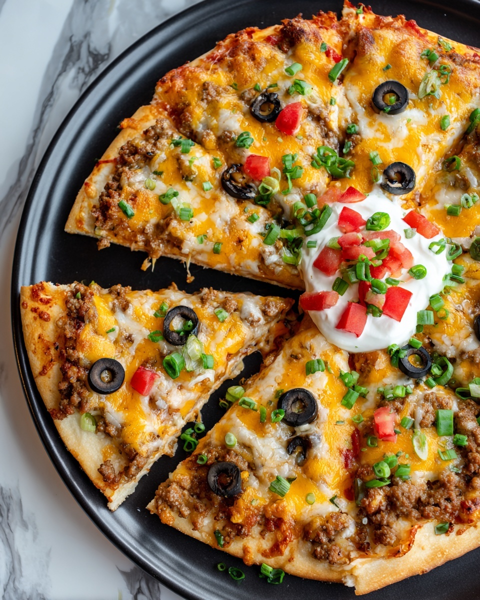 Taco Pizza Recipe - Recipe Image
