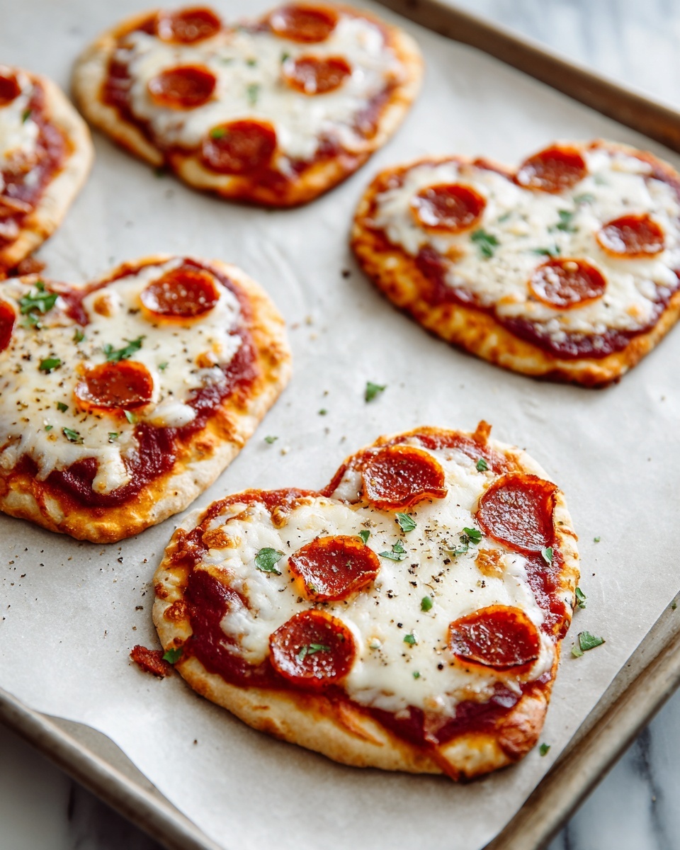Heart-Shaped Pizzas Recipe - Recipe Image