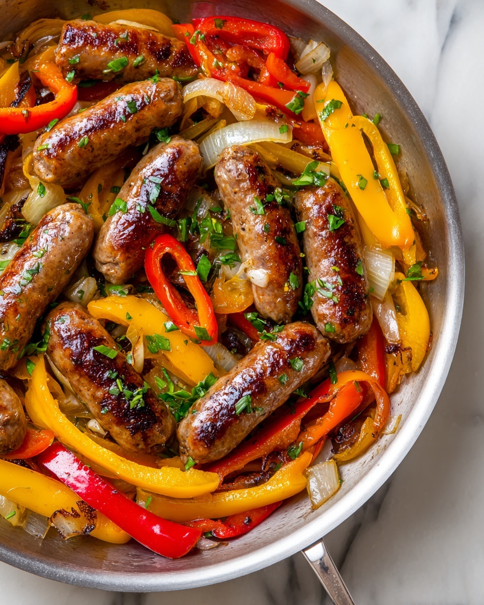 Sausage and Peppers Skillet Recipe - Recipe Image
