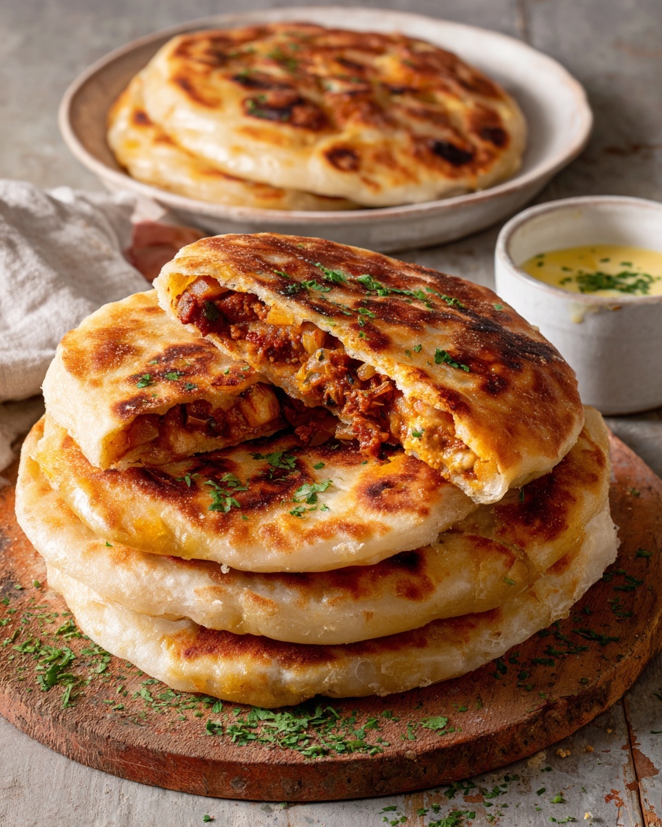 Vegan Stuffed Potato Cakes Recipe - Recipe Image