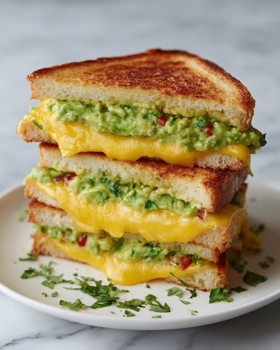 Guacamole Grilled Cheese Sandwich Recipe - Recipe Image