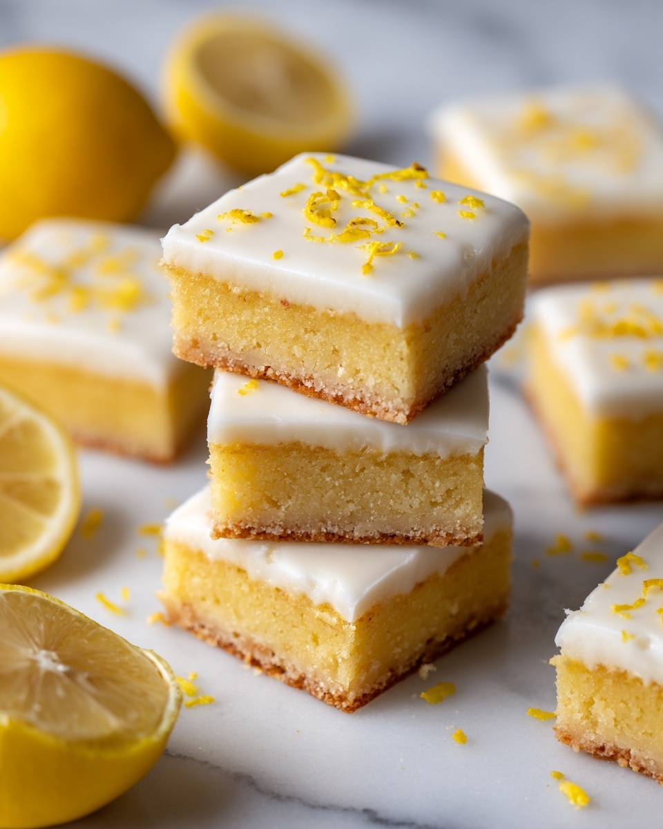 Fudgy Lemon Brownies Recipe - Recipe Image