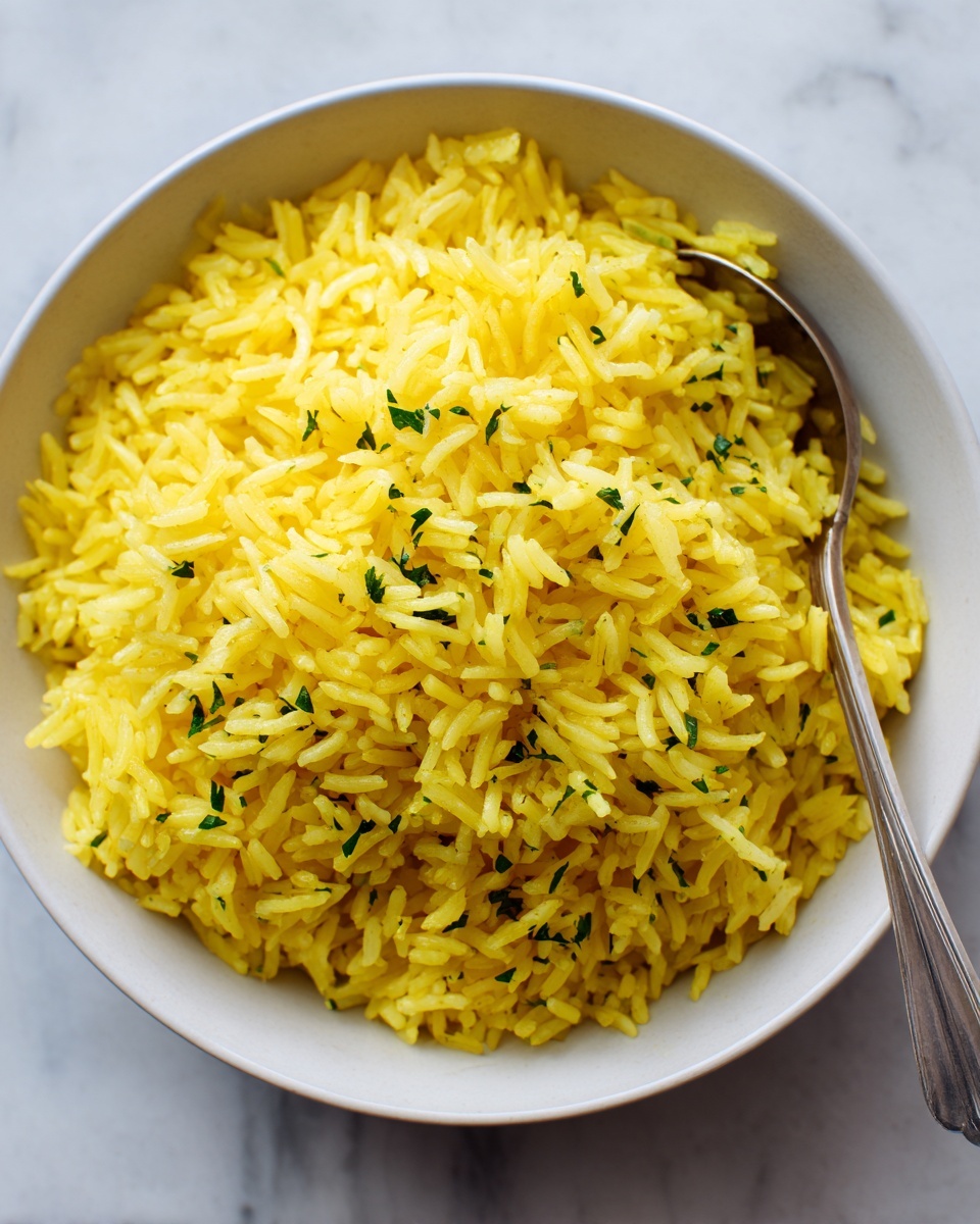 Garlic Turmeric Rice Recipe - Recipe Image