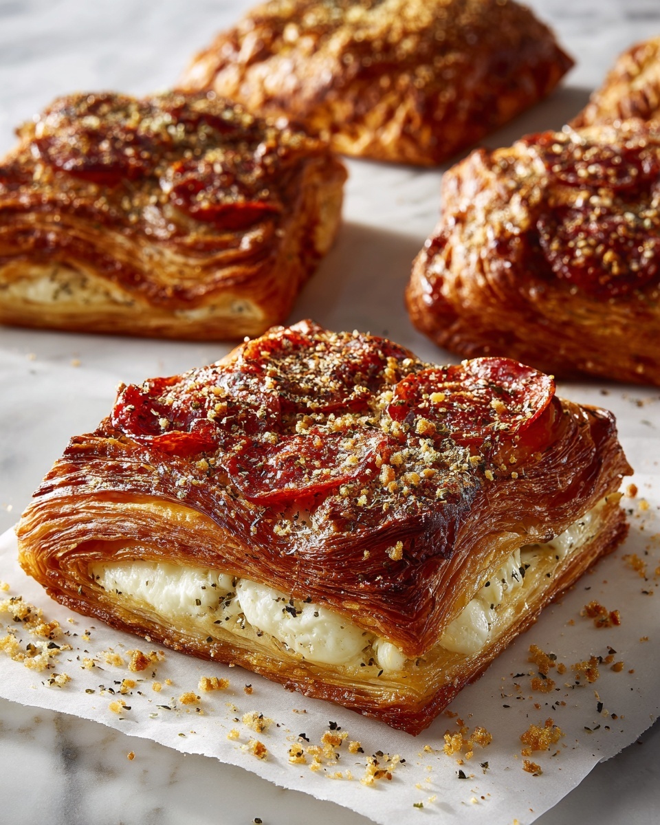 Mozzarella Pepperoni Croissant Rolls Recipe - Recipe Image