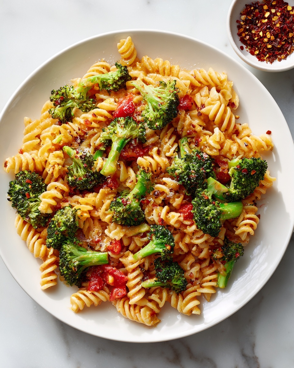Creamy Tomato Pasta with Broccoli Recipe - Recipe Image