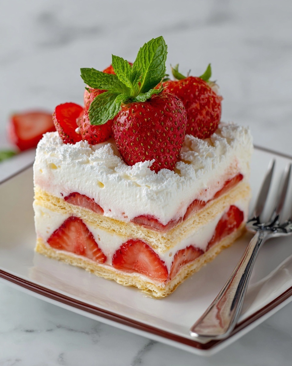 Strawberry Lasagna Recipe - Recipe Image