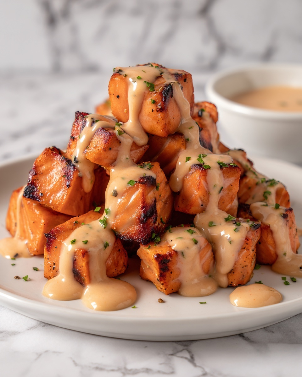 Crispy Bang Bang Salmon Bites Recipe - Recipe Image