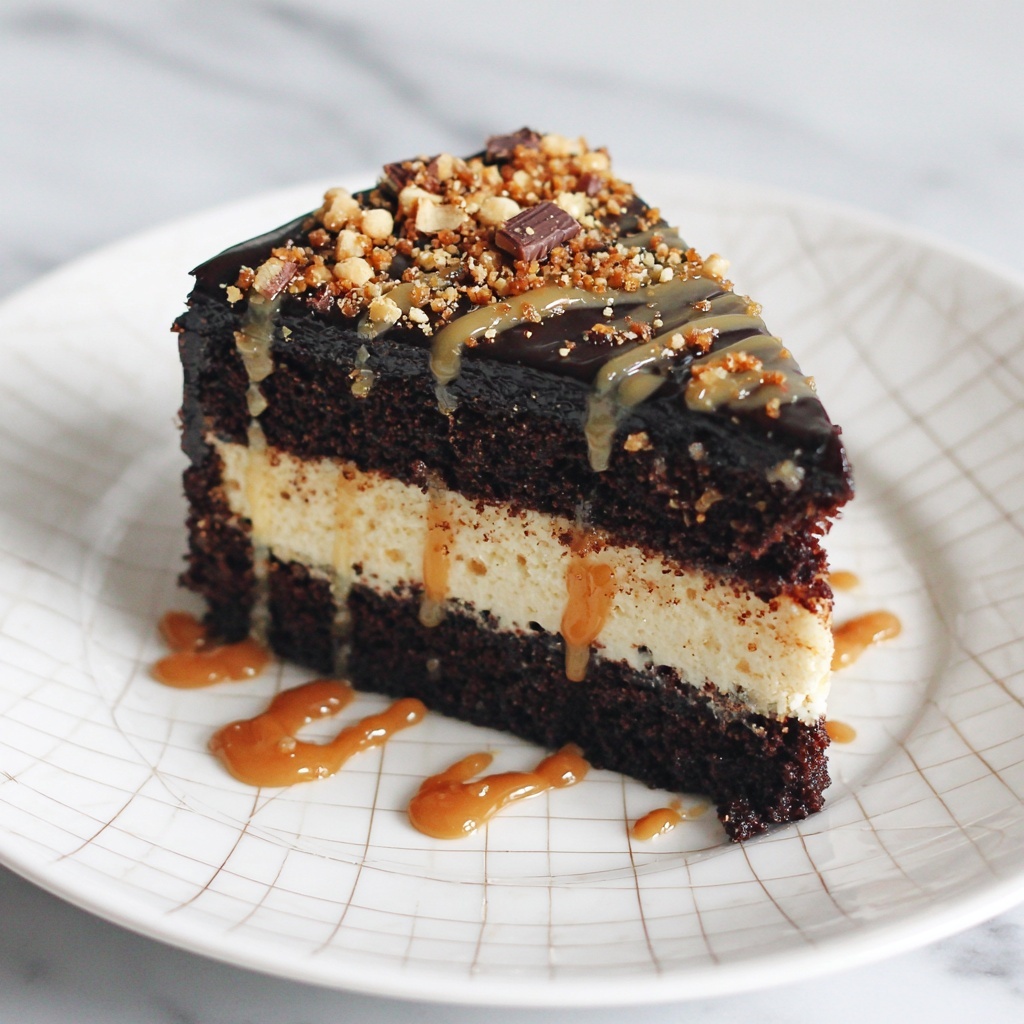 Chocolate Peanut Butter Candy Cheesecake Recipe - Recipe Image