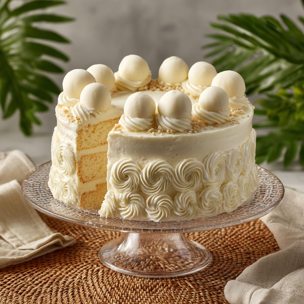 Luscious White Velvet Cake Recipe - Recipe Image