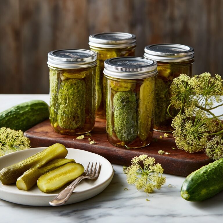 Traditional Kosher Dill Pickles Recipe