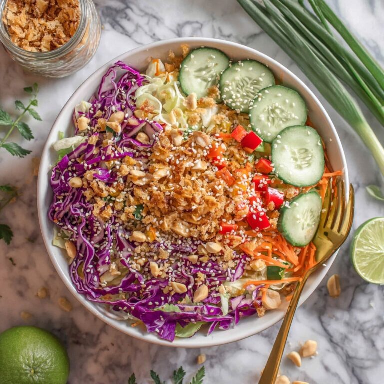 Crispy Rice Salad with Veggies and Peanut Dressing Recipe