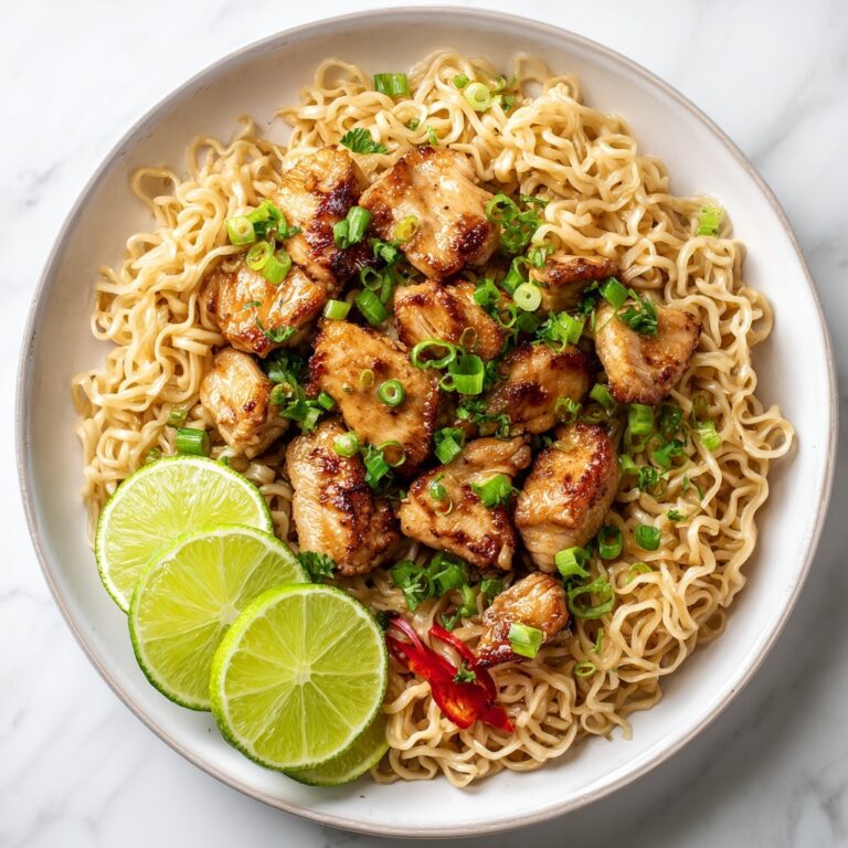 Chili Garlic Chicken with Asian Noodles Recipe