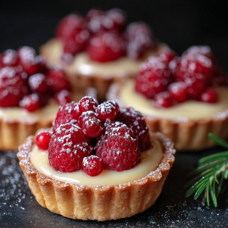 Raspberry & White Chocolate Tartlets Recipe