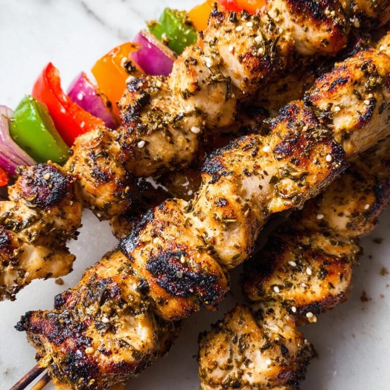 Thai Spicy Basil Chicken Skewers Recipe