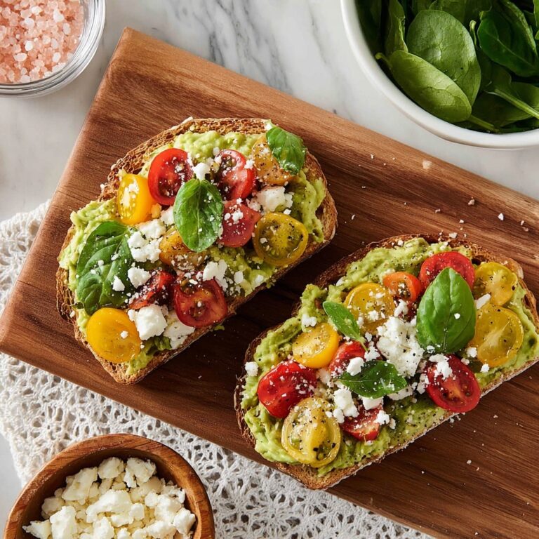 Avocado Toast with Feta Cheese Recipe