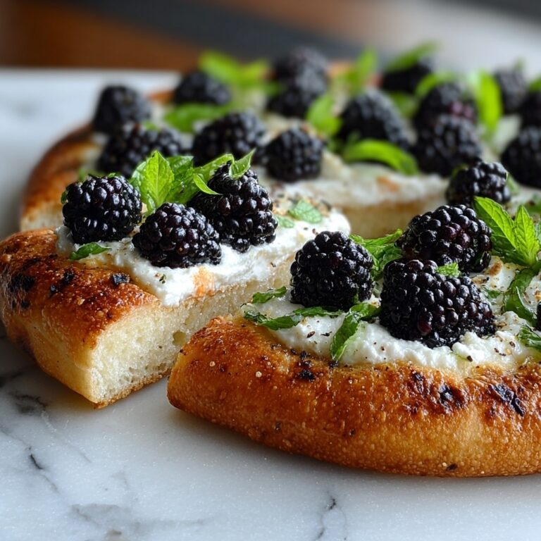 Blackberry Basil Ricotta Pizza Recipe