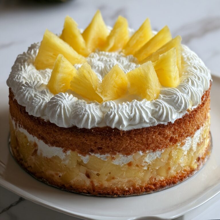 Pineapple Condensed Milk Cake Recipe