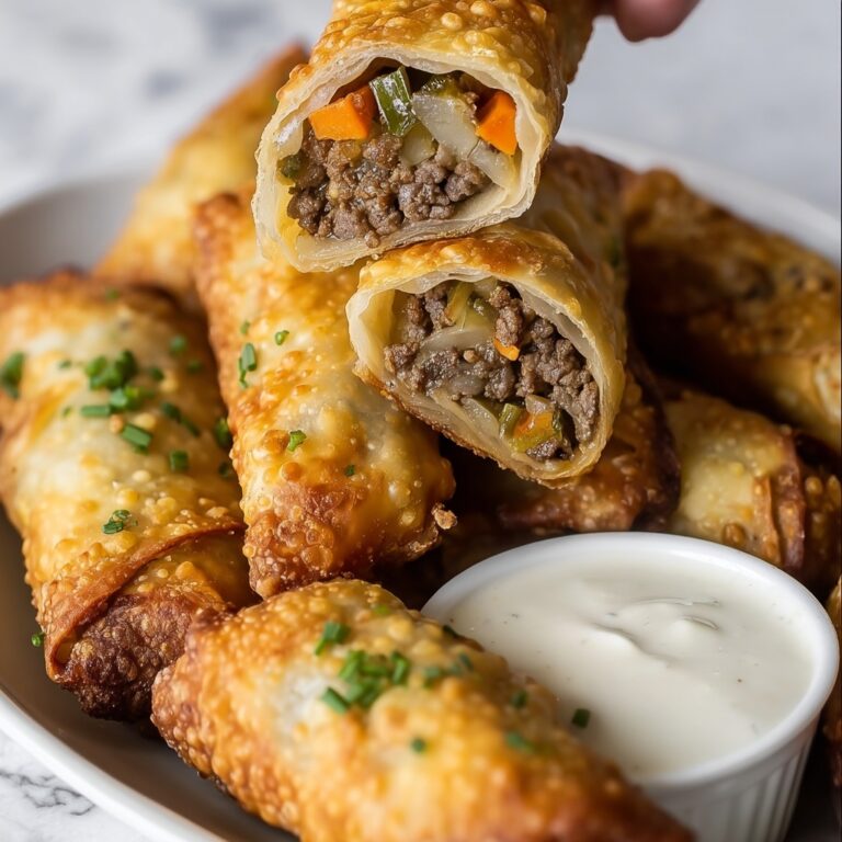 Philly Cheesesteak Egg Rolls Recipe