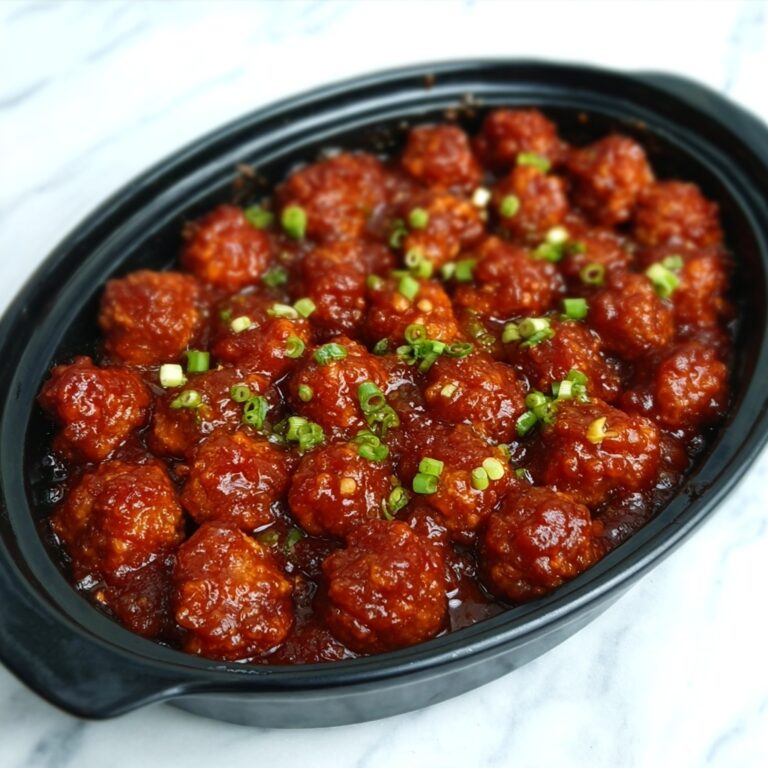 Slow Cooker Sweet & Savory Meatballs Recipe