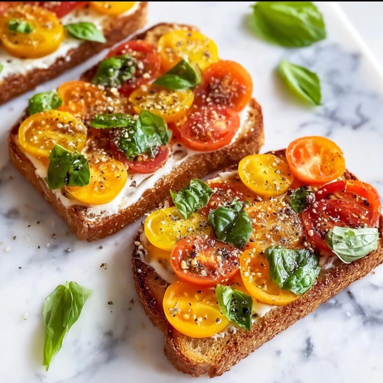 Fresh Cherry Tomato and Basil Bruschetta Recipe