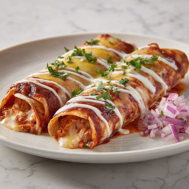 Creamy Chicken Enchiladas with Black Beans and Green Chiles Recipe