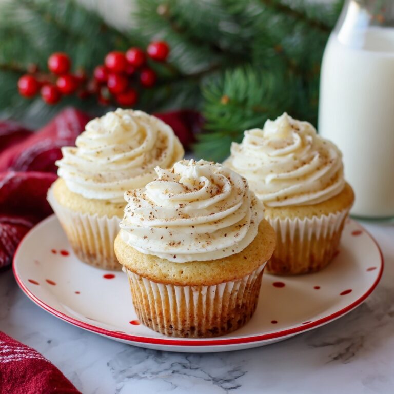 Easy Eggnog Cupcakes Recipe