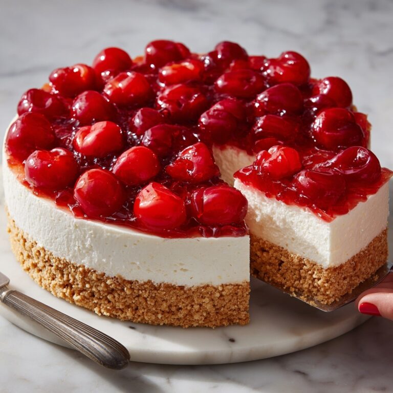 No-Bake Cherry Cheesecake Bars Recipe