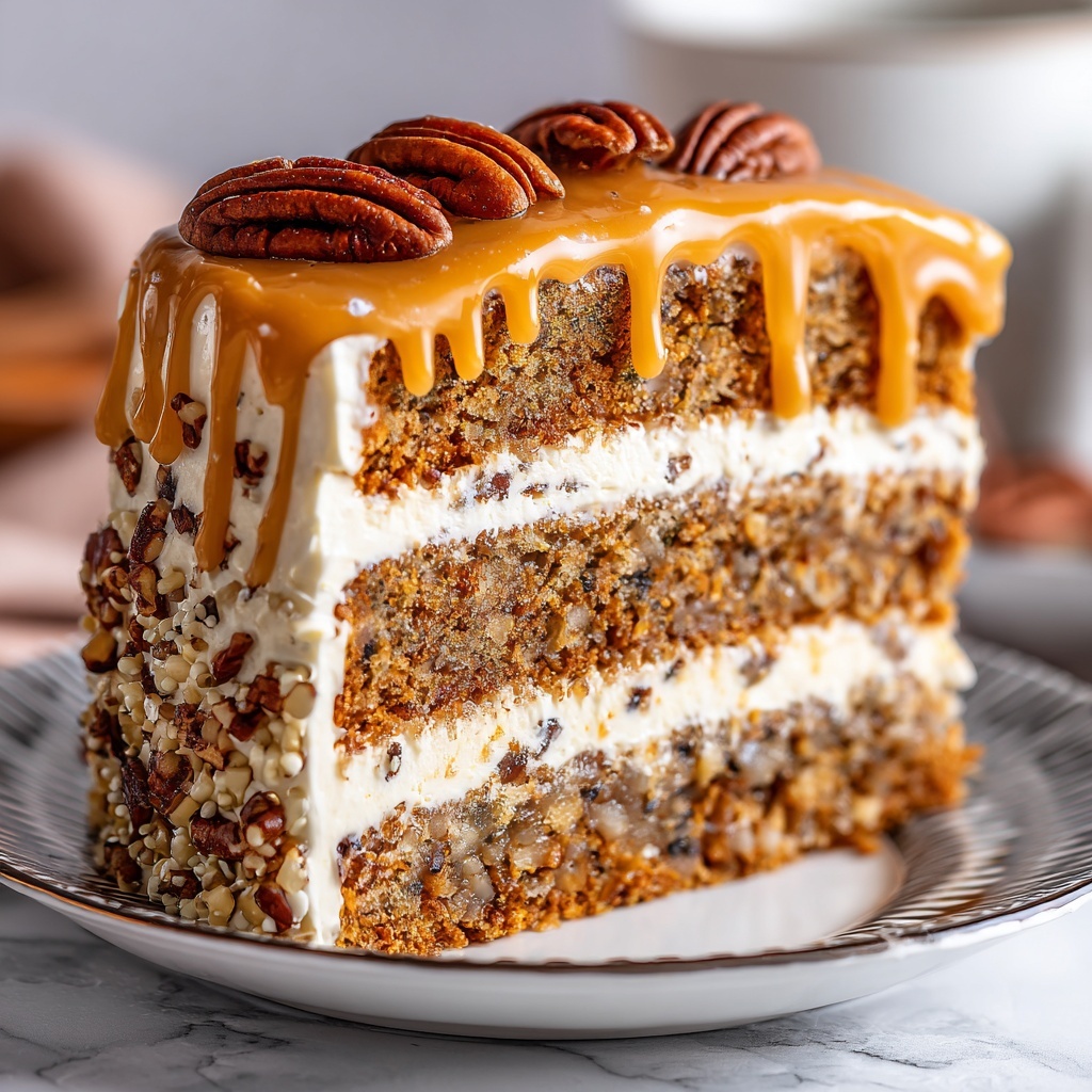 The Southern Pecan Caramel Cake Recipe - Recipe Image