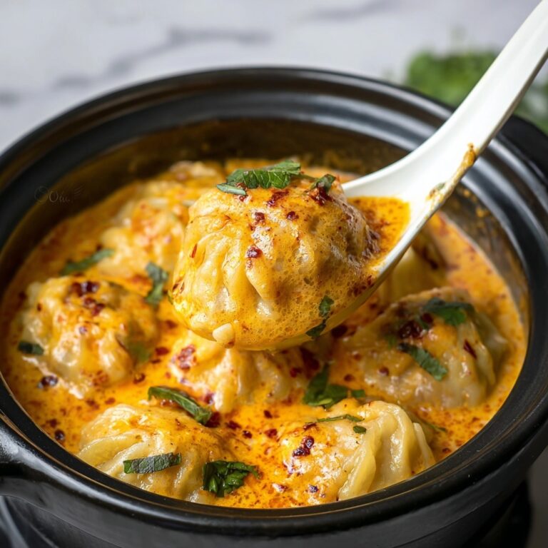 Soup Dumplings in Thai Red Curry Sauce Recipe