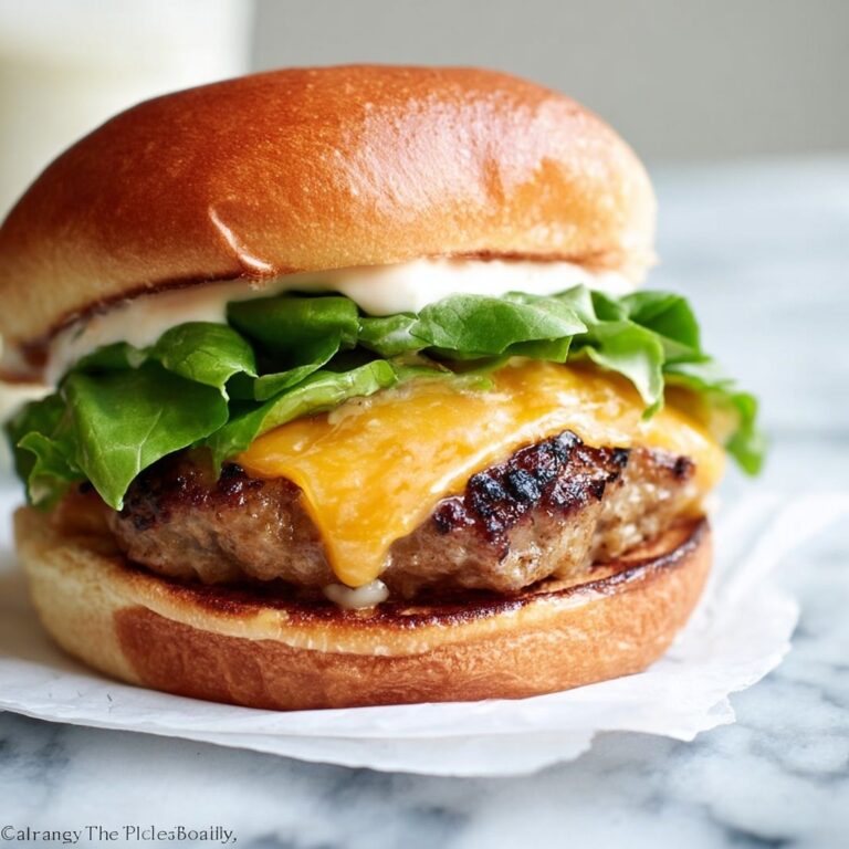 Cheddar Ranch Chicken Burgers Recipe