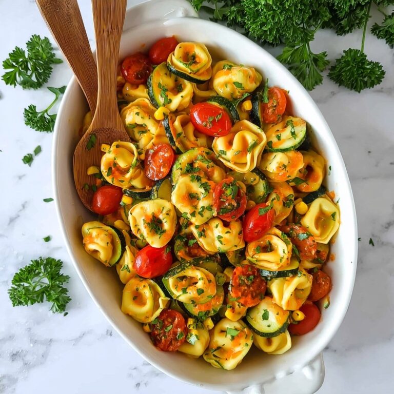 Cheese Tortellini with Summer Veggies Recipe