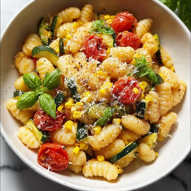 Summer Cavatelli with Corn, Tomatoes, and Zucchini Recipe